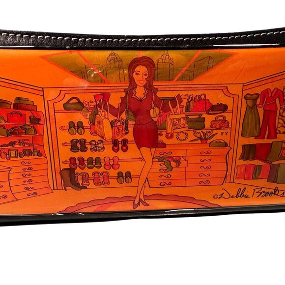 Debbie Brooks Designer Closet Scene Shoulder Bag Womens Purse Hard Shell Vintage - Picture 3 of 16